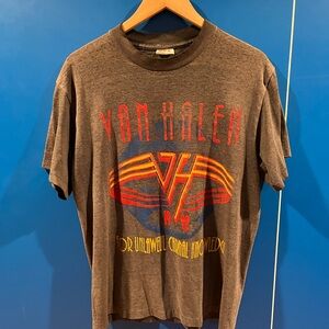 VERY FADED 1992 Van Halen live tour T-shirt (FLAWS)